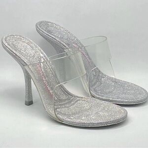 🔝 Alexander Wang Glitter Nudie Heels